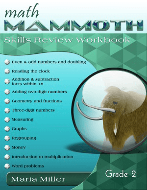 Math Mammoth Grade 2 - Test/Review - Light Blue Series