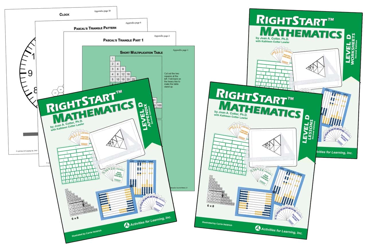 Rightstart Mathematics Level D Second Edition Book Bundle