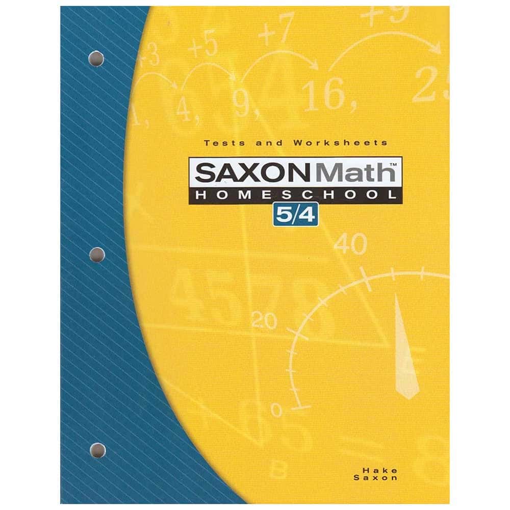 Saxon Math 5/4 Test/Worksheets