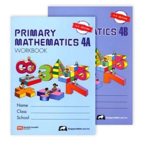 Singapore Math 4 Workbooks Only (4A&4B)
