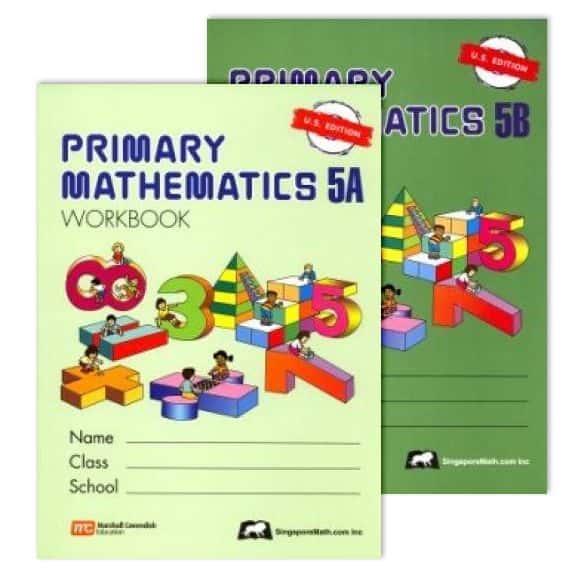 Singapore Math 5 Workbooks (5A & 5B)